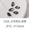 Cristales para Uñas con Base Puntiaguda Rhinestones Cristales de Vidra Transparente Blanco Corazón Rosa Cuadrado Irregular Hacha para Uñas Accesorios de Rhinestone