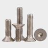 Tornillo hexagonal de cabeza plana avellanada niquelado de grado 10.9 M1.6M2M2.5M3M4M5M6M8 * 12/16/20