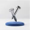 Tornillos para madera de acero inoxidable 304 con cabeza hexagonal exterior, tornillos autorroscantes, pernos con rosca para madera, no estándar se pueden fabricar M6M8mm
