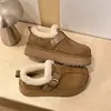 Zapatos Peludos de Suela Gruesa Estilo Birkenstock para Mujer, Nuevo Superventas de Invierno, Mocasines sin Cordones, Zapatos de Algodón, Botas de Nieve Calientes