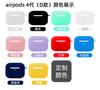 Funda Protectora para Auriculares Bluetooth, Anticaídas y Anticolisión, Adecuada para AirPods de 4ª Generación, Funda Protectora de Silicona para Auriculares, Estuche para Auriculares
