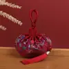 Pingente Porta-Cabelo Fetal Estilo Antigo Portátil, Acessórios Hanfu, Bolsinha de Brocado Bordada, Sachê Retrô, Bolsa Sachê Vazia Atacado