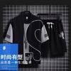 Traje Deportivo Casual Waffluged para Hombre Ropa de Verano a Juego Guapo Manga Corta Camiseta para Hombre Shorts Set de Dos Piezas