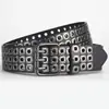 Cinturón Punk Hip-Hop de Moda para Mujer, Cinturón Genial con Decoración de Cadena, Cinturón Ancho Unisex, Estilo Americano Popular