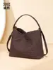 Bolso tejido de alta gama para mujer, bolso de ante mate para el hombro, bolso tote vintage, bolso de hombro casual, bolso cruzado