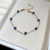 Pulseira Oval de Zircônia Banhada a Ouro Real 18k Luxo Leve Nicho Toque de Alto Padrão Pulseira Estilo Corte Joia de Mão Exquisita para Mulheres
