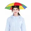 Sombrilla de Pesca Plateada Grande al por Mayor para Niños y Adultos, Sombrilla de Sol para Exteriores, Sombrilla Plegable Portátil tipo Gorra para Hombres y Mujeres