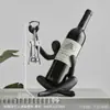 Moderna Figura Hueca de Resina Simple Estante para Vino Tinto Sala de Estar Comedor Decoración del Hogar Gabinete de Vino Aparador Decoración Suave Decorativa
