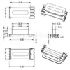 Ed2637 Esqueleto de Transformador Ed26 Esqueleto de Baquelita Ed26 Bobina de Esqueleto Horizontal 4-5 Inductor