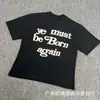 25FW Comércio Exterior Transfronteiriço Atacado Série CPFM CHO Mesmo Top Kanye Letras de Espuma Camiseta Casual Verão