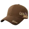 Gorra de béisbol bordada con letras para hombre, para exteriores, transfronteriza, gorra con visera para protección solar, sombrero versátil de moda nuevo para primavera y otoño