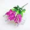 Flores Artificiais para Decoração de Casamento em Hotel: Lavanda Violeta, Hortênsia de 5 Cabeças, Lavanda com 5 Galhos, Jacinto de 5 Cabeças