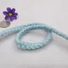 Corda Trançada de Lã com 1,2 cm de Largura Feita à Mão com 18 Fios Pequenos de Corda Acessórios de Decoração para Roupas DIY 1m Frete Grátis