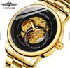 T-Winner Victory 339 Moda Europea y Americana Corte Hueco Reloj para Hombre Negocios Automático Mecánico Transfronterizo Nuevo Producto