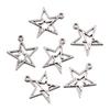 Viento Ins 22 estrella de cinco puntas mixta colgante de plata antigua DIY amuleto natural joyería creativa hecha a mano accesorios explosiones