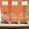 Novo cartão de licenciamento de revendedor de medalhas de cristal criativo, reunião de aniversário, prêmio de equipe excepcional, lembrança, troféu de madeira maciça