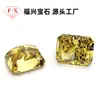 5A Diamante de Alto Carbono Flor de Gelo Diamante Amarelo Fábrica de Pedras Preciosas Artificiais de Wuzhou Dropshipping Transfronteiriço Artesanato de Pedras Preciosas Joias