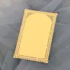Tarjetas Postales Huecas Transfronterizas con Agujeros Pequeños Que No Oscurecen, Tarjetas de Encaje Láser, Tarjetas de Borde para Diario, Fabricante de Yiwu Zhejiang