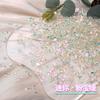 Arte de Uñas Diamantes Joyería Cristal Aurora Diamantes Joyería Champán Púrpura Fantasma Fondo Plano Transparente Forma Especial Decoración de Uñas