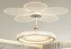 Novo lustre de projeção de ambiente de quarto retrô vintage estilo francês, luminária de quarto de cristal minimalista moderna para proteção ocular do quarto principal