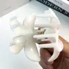 Design de Nicho Transfronteiriço Grampo de Cabelo de Frangipani Impresso em UV Pequeno Fresco e Fofo Grampo de Cabelo de Flor Acessórios de Cabelo para Mulheres Venda por Atacado