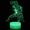 Luminária de Mesa 3D Colorida Touch Cruzada Dedicada Marvel Vingadores Guardiões da Galáxia Lâmpada Presente Criativo