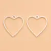 16 Estilos de Accesorios para Joyería DIY de Aleación Plateada Brillante, Colgantes de Corazón con Forma de Luna, Encantadores Marcos Huecos de Resina