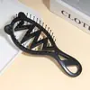Bestseller transfronterizo con forma de oreja de gato, doble uso húmedo y seco, nuevo peine hueco en forma de Z, peine de masaje antiestático para alisar el cabello