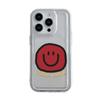 Capa de celular Apple 16promax Red Smiley para iPhone 15 Absorção de choque Anti-queda 14 Capa macia transparente 13