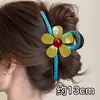 Pinza de tiburón extragrande con un toque de alta gama, pinza para el cabello exquisita y robusta para la parte posterior de la cabeza, adecuada para cabello grueso