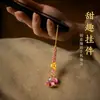 Nueva cadena para teléfono móvil estilo chino, colgante para teléfono móvil, llavero, colgante pequeño, decoración de bolso, accesorio cultural y creativo de alta gama