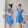 Maiô feminino moderno com renda floral estilo ocidental, conjunto de duas peças com fenda para cobrir a barriga, roupa de banho emagrecedora para férias em fontes termais