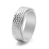 Anillo giratorio con diseño de serpiente de personalidad europea y americana, acero de titanio, lote Flor Diamante, estilo dulce y fresco, joyería de anillo de acero de titanio de nicho para hombres y mujeres