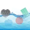 Suporte Adesivo de Silicone Redondo Dupla Face para Celular com Ventosa Portátil Adesivo Prático Traseiro Antiderrapante Artefato de Fixação para Carro Temporizador