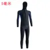 Traje de Neopreno con Capucha de 3/5 mm Traje de Natación de Invierno Traje Húmedo a Prueba de Frío para Hombres y Mujeres Traje de Surf Traje de Neopreno para Snorkel Engrosado y Cálido