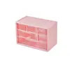 Caja de almacenamiento multicapa de nueve rejillas escritorio transparente tipo cajón dormitorio organizador de papelería caja estante de exhibición guka caja de almacenamiento
