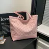 Nova Moda Simples e Fashionable Grande Capacidade Patchwork Tendência Feminina Estilosa para o Dia a Dia Cor Sólida Bolsa Tote de Ombro
