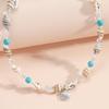 Ventas Directas de Fábrica, Collares de Estilo Festivo Más Vendidos Transfronterizos con Elementos Marinos, Colgantes de Concha, Caracola, Vieira, Collares de Cristal