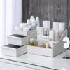 Caixa de Armazenamento para Desktop Pode Guardar Máscara Facial, Batom, Produtos de Skincare, Caixa de Armazenamento de Cosméticos Tipo Gaveta para Mesa de Dormitório Estudantil