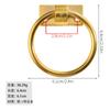 Manija de Tirador de Anillo Central Simple Moderna Herrajes para Muebles Aleación de Zinc Manija de Tirador de Anillo Colgante Anillo de Tirador de Anillo Trasero para Sofá Silla