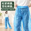 Pantalones impermeables desechables engrosados en el pie impermeables para exteriores con pie de plástico conjunto de pantalones de lluvia para lluvia rafting área de juegos pantalones de lluvia