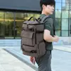Mochila de lona transfronteiriça, bolsa de computador para estudante de grande capacidade, bolsa de armazenamento de viagem casual multiuso, mochila vintage