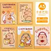Lindo Cuaderno A5 de Dibujos Animados para Estudio de Líneas, Suministros, Superficie Suave, Protección para los Ojos, Práctico, Diario de Líneas Horizontales, Venta al por Mayor