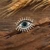 Broche de Perlas de Agua Dulce Retro Europeo y Americano Ojo del Diablo Moda Strass Estilo Europeo y Americano Pin para Ropa Exterior Pin para Cuello de Ropa Exterior Accesorios