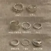 Anillo de Plata de Ley S925 Estilo Simple para Mujer, No se Desvanece, Lujo Accesible, Versátil, de Nicho, Gama Alta, Joyería de Mano Nueva Abierta