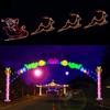 Iluminação LED Túnel Luz LED sobre a luz da rua Natal Brilhante Veado Animal Forma Luz Festival Cruz Luz da rua