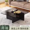 Mesa de centro cuadrada de vidrio templado minimalista italiana personalizada para salas de estar pequeñas, casa de huéspedes moderna y uso doméstico mesa de centro baja