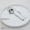 Cuchara de titanio puro para uso doméstico, suplemento alimenticio para bebés, cuchara para sopa infantil, uso personal, diseño profundo, cuchara redonda de cristal de lujo ligero