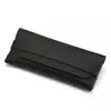 Nuevas Gafas de Sol de Clip Único Estuche de Cuero PU Bolsa Suave Moda Negro Estuche Portátil para Gafas Directo del Fabricante