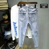 LAZADA Amazon AliExpress Suministro Jeans de Alta Calidad para Hombre Primavera y Otoño 2023 Nueva Marca de Moda Spur